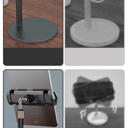 Boneruy P21 Lifting Adjustable Rotating Phone Tablet Desktop Holder(Black)
