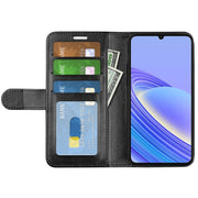 For TCL 40 SE R64 Texture Horizontal Flip Leather Phone Case(Black)