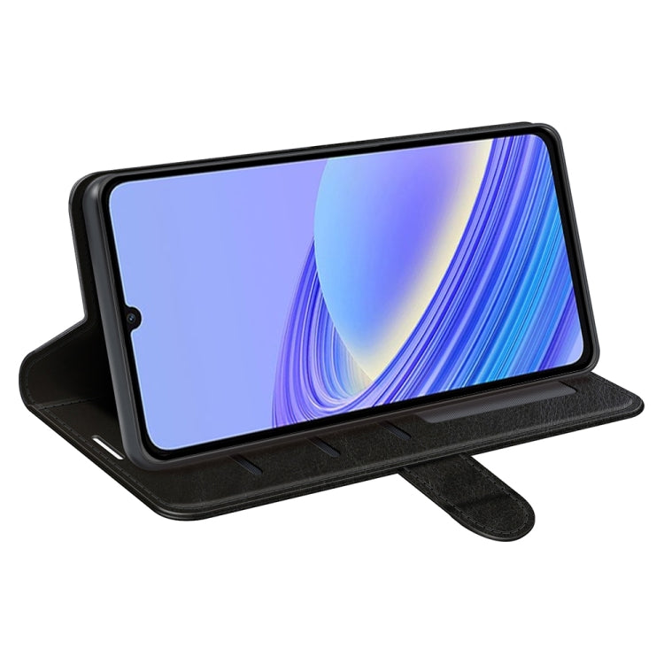 For TCL 40 SE R64 Texture Horizontal Flip Leather Phone Case(Black)