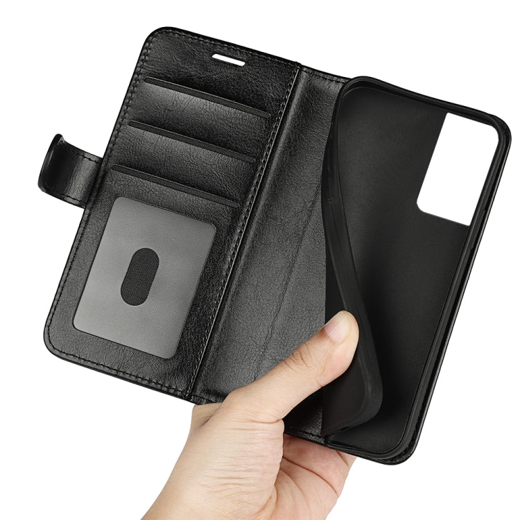 For TCL 40 SE R64 Texture Horizontal Flip Leather Phone Case(Black)