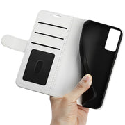 For TCL 40R R64 Texture Horizontal Flip Leather Phone Case(White)