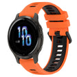 For Garmin Venu 2S 18mm Sports Two-Color Silicone Watch Band(Orange+Black) - Smart Wear by PMC TechLife | Online Shopping South Africa | PMC TechLife