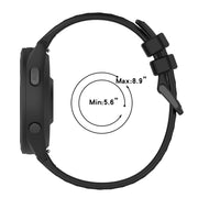 For Garmin Venu SQ 20mm Sports Two-Color Silicone Watch Band(Black+White)