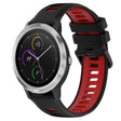 For Garmin Vivoactive3 20mm Sports Two-Color Silicone Watch Band(Black+Red) - Smart Wear by PMC TechLife | Online Shopping South Africa | PMC TechLife