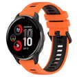 For Garmin Venu 2 Plus 20mm Sports Two-Color Silicone Watch Band(Orange+Black) -  by PMC TechLife | Online Shopping South Africa | PMC TechLife