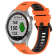 For Garmin Approach S40 20mm Sports Two-Color Silicone Watch Band(Orange+Black) -  by PMC TechLife | Online Shopping South Africa | PMC TechLife