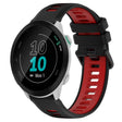 For Garmin Forerunner 55 20mm Sports Two-Color Silicone Watch Band(Black+Red) - Smart Wear by PMC TechLife | Online Shopping South Africa | PMC TechLife