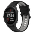 For Garmin Forerunner 245 Music 20mm Sports Two-Color Silicone Watch Band(Black+Grey) - Smart Wear by PMC TechLife | Online Shopping South Africa | PMC TechLife