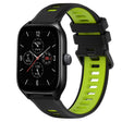 For Amazfit GTS 4 20mm Sports Two-Color Silicone Watch Band(Black+Green) -  by PMC TechLife | Online Shopping South Africa | PMC TechLife