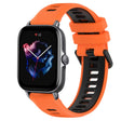 For Amazfit GTS 3 20mm Sports Two-Color Silicone Watch Band(Orange+Black) -  by PMC TechLife | Online Shopping South Africa | PMC TechLife