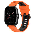 For Amazfit GTS 2E 20mm Sports Two-Color Silicone Watch Band(Orange+Black) -  by PMC TechLife | Online Shopping South Africa | PMC TechLife