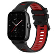 For Amazfit GTS 2E 20mm Sports Two-Color Silicone Watch Band(Black+Red) -  by PMC TechLife | Online Shopping South Africa | PMC TechLife
