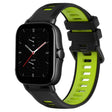 For Amazfit GTS 2E 20mm Sports Two-Color Silicone Watch Band(Black+Green) -  by PMC TechLife | Online Shopping South Africa | PMC TechLife