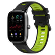 For Amazfit GTS 2 Mini 20mm Sports Two-Color Silicone Watch Band(Black+Green) -  by PMC TechLife | Online Shopping South Africa | PMC TechLife
