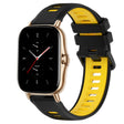 For Amazfit GTS 2 20mm Sports Two-Color Silicone Watch Band(Black+Yellow) -  by PMC TechLife | Online Shopping South Africa | PMC TechLife