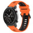 For Amazfit GTR 42mm 20mm Sports Two-Color Silicone Watch Band(Orange+Black) -  by PMC TechLife | Online Shopping South Africa | PMC TechLife