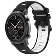For Amazfit GTR 42mm 20mm Sports Two-Color Silicone Watch Band(Black+White) -  by PMC TechLife | Online Shopping South Africa | PMC TechLife