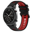 For Amazfit GTR 42mm 20mm Sports Two-Color Silicone Watch Band(Black+Red) -  by PMC TechLife | Online Shopping South Africa | PMC TechLife