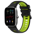 For Amazfit GTS 4 Mini 20mm Sports Two-Color Silicone Watch Band(Black+Green) -  by PMC TechLife | Online Shopping South Africa | PMC TechLife