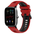 For Amazfit GTS 4 Mini 20mm Sports Two-Color Silicone Watch Band(Red+Black) -  by PMC TechLife | Online Shopping South Africa | PMC TechLife