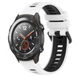 For Huawei Watch 2 20mm Sports Two-Color Silicone Watch Band(White+Black) -  by PMC TechLife | Online Shopping South Africa | PMC TechLife