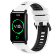 For Honor Watch ES 20mm Sports Two-Color Silicone Watch Band(White+Black) - Smart Wear by PMC TechLife | Online Shopping South Africa | PMC TechLife
