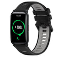 For Honor Watch ES 20mm Sports Two-Color Silicone Watch Band(Black+Grey) - Smart Wear by PMC TechLife | Online Shopping South Africa | PMC TechLife