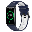 For Honor Watch ES 20mm Sports Two-Color Silicone Watch Band(Midnight Blue+White) - Smart Wear by PMC TechLife | Online Shopping South Africa | PMC TechLife