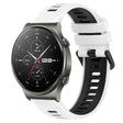 For Huawei GT2 Pro 22mm Sports Two-Color Silicone Watch Band(White+Black) - Smart Wear by PMC TechLife | Online Shopping South Africa | PMC TechLife
