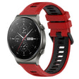 For Huawei GT2 Pro 22mm Sports Two-Color Silicone Watch Band(Red+Black) - Smart Wear by PMC TechLife | Online Shopping South Africa | PMC TechLife