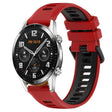 For Huawei GT2 46mm 22mm Sports Two-Color Silicone Watch Band(Red+Black) - Smart Wear by PMC TechLife | Online Shopping South Africa | PMC TechLife