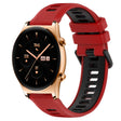 For Honor Watch GS 3 22mm Sports Two-Color Silicone Watch Band(Red+Black) - Smart Wear by PMC TechLife | Online Shopping South Africa | PMC TechLife