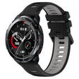 For Honor Watch GS Pro 22mm Sports Two-Color Silicone Watch Band(Black+Grey) -  by PMC TechLife | Online Shopping South Africa | PMC TechLife