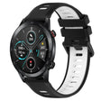 For Honor Magic Watch 2 46mm 22mm Sports Two-Color Silicone Watch Band(Black+White) - Smart Wear by PMC TechLife | Online Shopping South Africa | PMC TechLife