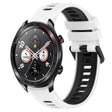 For Honor Watch Dream 22mm Sports Two-Color Silicone Watch Band(White+Black) - Smart Wear by PMC TechLife | Online Shopping South Africa | PMC TechLife