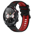 For Honor Watch Dream 22mm Sports Two-Color Silicone Watch Band(Black+Red) - Smart Wear by PMC TechLife | Online Shopping South Africa | PMC TechLife