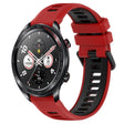 For Honor Watch Dream 22mm Sports Two-Color Silicone Watch Band(Red+Black) - Smart Wear by PMC TechLife | Online Shopping South Africa | PMC TechLife
