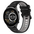 For Xiaomi Haylou RT2 LS10 22mm Sports Two-Color Silicone Watch Band(Black+Grey) -  by PMC TechLife | Online Shopping South Africa | PMC TechLife