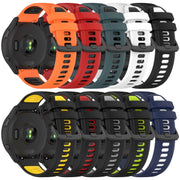 For Amazfit GTR 4 22MM Sports Two-Color Silicone Watch Band(Black+White)