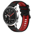 For Amazfit GTR 4 Pro 22MM Sports Two-Color Silicone Watch Band(Black+Red) - Smart Wear by PMC TechLife | Online Shopping South Africa | PMC TechLife