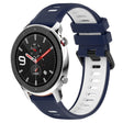 For Amazfit GTR 4 Pro 22MM Sports Two-Color Silicone Watch Band(Midnight Blue+White) -  by PMC TechLife | Online Shopping South Africa | PMC TechLife