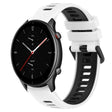 For Amazfit GTR 2e 22MM Sports Two-Color Silicone Watch Band(White+Black) -  by PMC TechLife | Online Shopping South Africa | PMC TechLife