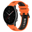 For Amazfit GTR 2e 22MM Sports Two-Color Silicone Watch Band(Orange+Black) -  by PMC TechLife | Online Shopping South Africa | PMC TechLife