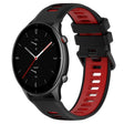 For Amazfit GTR 2e 22MM Sports Two-Color Silicone Watch Band(Black+Red) -  by PMC TechLife | Online Shopping South Africa | PMC TechLife
