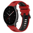 For Amazfit GTR 2e 22MM Sports Two-Color Silicone Watch Band(Red+Black) - Smart Wear by PMC TechLife | Online Shopping South Africa | PMC TechLife
