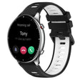 For Amazfit GTR 2 22MM Sports Two-Color Silicone Watch Band(Black+White) -  by PMC TechLife | Online Shopping South Africa | PMC TechLife