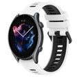 For Amazfit 3 22MM Sports Two-Color Silicone Watch Band(White+Black) -  by PMC TechLife | Online Shopping South Africa | PMC TechLife