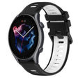 For Amazfit 3 22MM Sports Two-Color Silicone Watch Band(Black+White) -  by PMC TechLife | Online Shopping South Africa | PMC TechLife