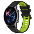 For Amazfit 3 22MM Sports Two-Color Silicone Watch Band(Black+Green) -  by PMC TechLife | Online Shopping South Africa | PMC TechLife