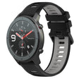 For Amazfit GTR 47mm 22MM Sports Two-Color Silicone Watch Band(Black+Grey) -  by PMC TechLife | Online Shopping South Africa | PMC TechLife